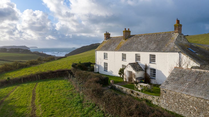 The exterior of The Old Farmhouse, Cornwall
